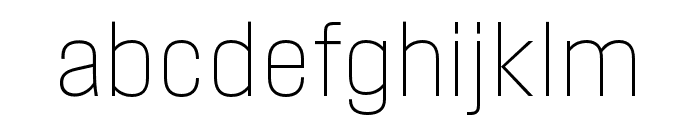 Field Gothic No.40 XLight Cond Font LOWERCASE