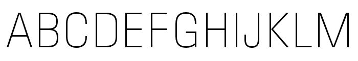 Field Gothic No.60 XLight Font UPPERCASE