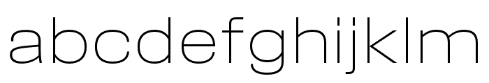 Field Gothic No.70 XLight Wide Font LOWERCASE