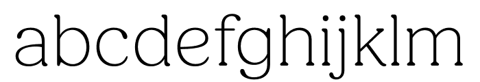 Fields Extra Light Font LOWERCASE