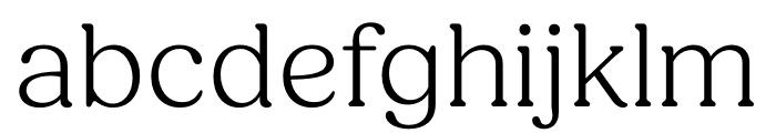 Fields Light Font LOWERCASE