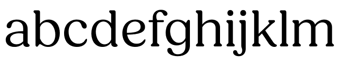 Fields Regular Font LOWERCASE