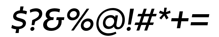 Fieldwork Italic Regular Font OTHER CHARS