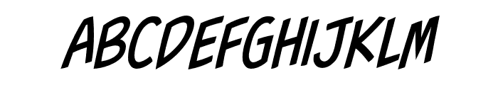Fight to the Finish BB Italic Font UPPERCASE