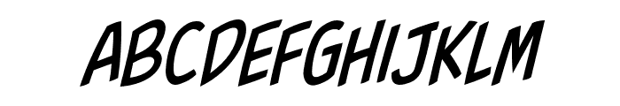 Fight to the Finish BB Italic Font LOWERCASE