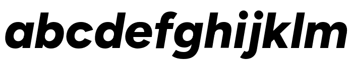 Figtree Extra Bold Italic Font LOWERCASE