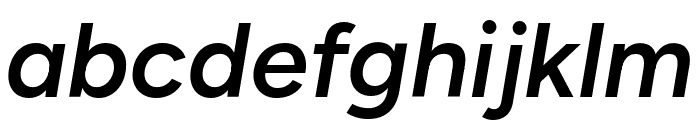 Figtree Semibold Italic Font LOWERCASE