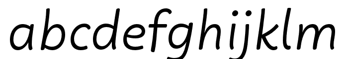 Fillip Light Italic Font LOWERCASE