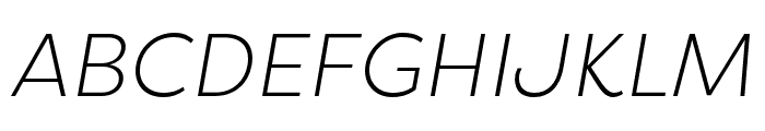 Filson Pro Light Italic Font UPPERCASE