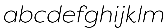 Filson Pro Light Italic Font LOWERCASE