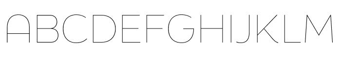 FinalSix Hairline Font UPPERCASE