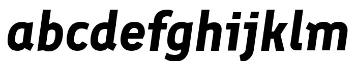 Finlandica Bold Italic Font LOWERCASE