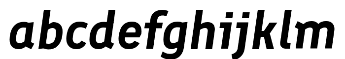 Finlandica Semibold Italic Font LOWERCASE