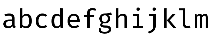 Fira Mono OT Regular Font LOWERCASE