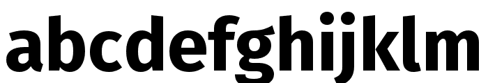 Fira Sans Compressed Bold Font LOWERCASE
