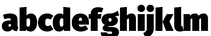 Fira Sans Compressed Heavy Font LOWERCASE