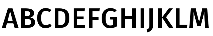 Fira Sans Compressed Medium Font UPPERCASE