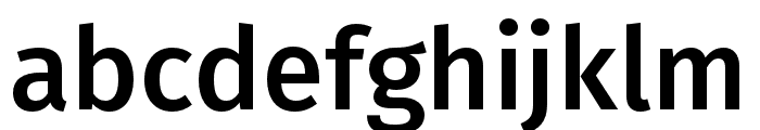 Fira Sans Compressed Medium Font LOWERCASE