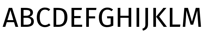Fira Sans Compressed Regular Font UPPERCASE