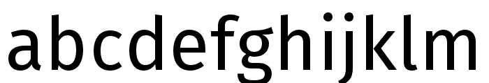 Fira Sans Compressed Regular Font LOWERCASE