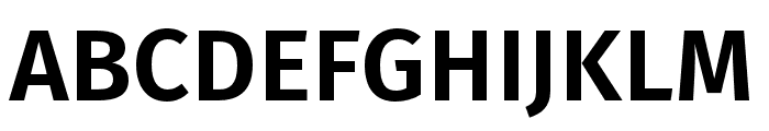 Fira Sans Compressed SemiBold Font UPPERCASE