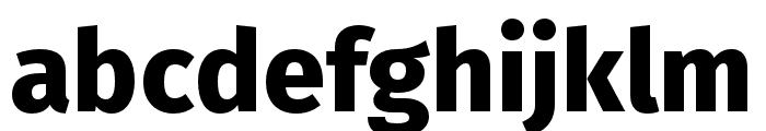 Fira Sans Condensed Heavy Font LOWERCASE
