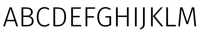 Fira Sans Condensed Regular Font UPPERCASE