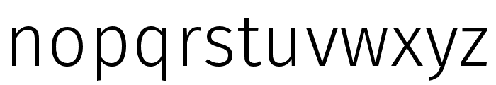 Fira Sans Condensed Regular Font LOWERCASE