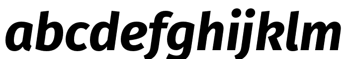 Fira Sans Heavy Italic Font LOWERCASE