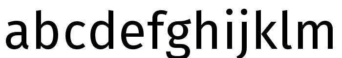 Fira Sans Regular Font LOWERCASE