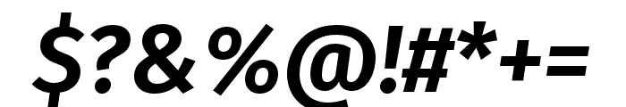 Fira Sans SemiBold Italic Font OTHER CHARS