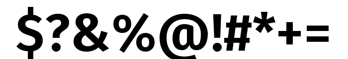 Fira Sans SemiBold Font OTHER CHARS