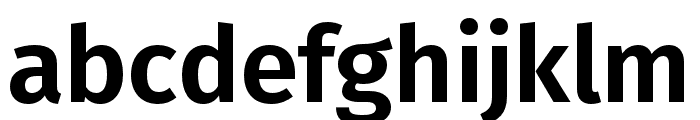 Fira Sans SemiBold Font LOWERCASE