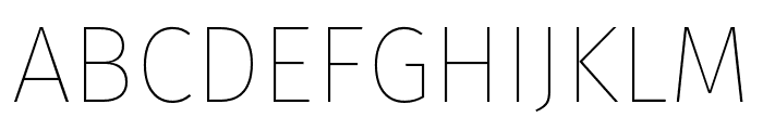 Fira Sans Thin Font UPPERCASE