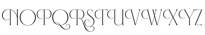 Fleur Display Font UPPERCASE