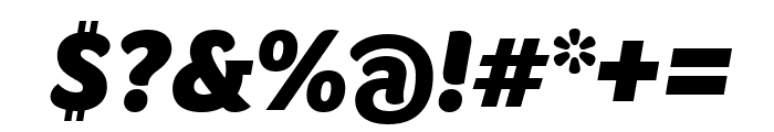 Foco Black Italic Font OTHER CHARS