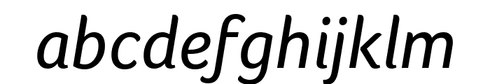 Foco Italic Font LOWERCASE
