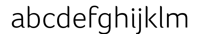 Foco Light Font LOWERCASE