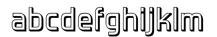 Forgotten Futurist Shadow Font LOWERCASE