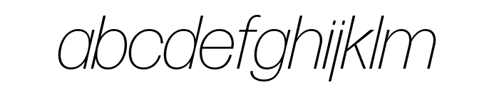 Forma DJR Display Extra Light Italic Font LOWERCASE