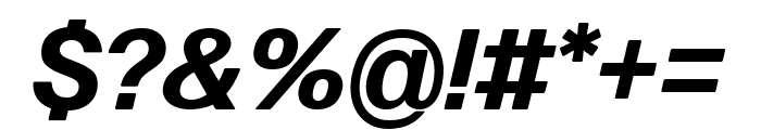 Forma DJR Micro Bold Italic Font OTHER CHARS