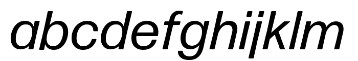 Forma DJR Micro Italic Font LOWERCASE
