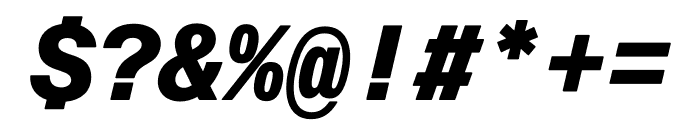 Forma Djr Mono Extra Bold Italic Font OTHER CHARS