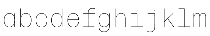 Forma Djr Mono Extra Light Font LOWERCASE