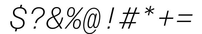 Forma Djr Mono Italic Font OTHER CHARS