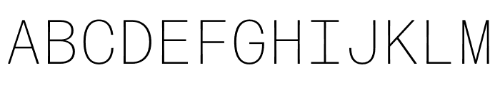 Forma Djr Mono Light Font UPPERCASE