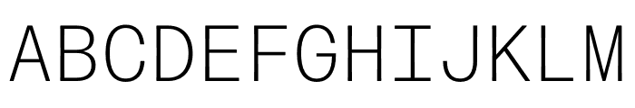 Forma Djr Mono Regular Font UPPERCASE