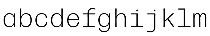 Forma Djr Mono Regular Font LOWERCASE