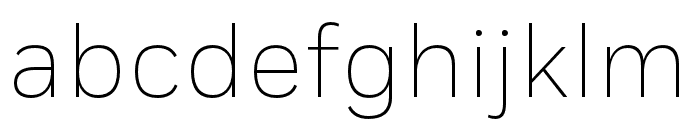 Fort Cond Extralight Font LOWERCASE