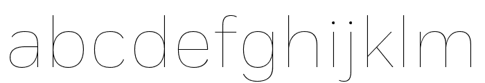 Fort Cond Thin Font LOWERCASE